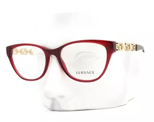 Versace Eyeglasses Glasses VE 3292 388 Transparent Dark Red 54-18-140 - Picture 1 of 8