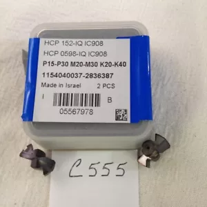 2 NUOVI INSERTI IN CARBURO TRAPANO ISCAR CHAM HCP 152-IQ / HCP 0598-IQ GR IC908 (C555) - Foto 1 di 1
