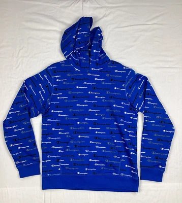 Champion Sudadera con Capucha Azul RN 82382, Manga Larga, Bolsillo, Niños XL, Logo Foto 1 de 4