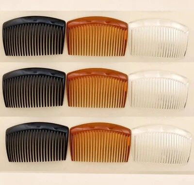 BUDGET BAZAAR NEW Design 4 and 2 Pack Plain Side Hair Combs Slides Grips Hair Accessories & do