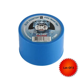 New Lot Of 3 PCS. Blue Monster 70888 2" x 1429" Thread Seal Tape - Picture 1 of 1