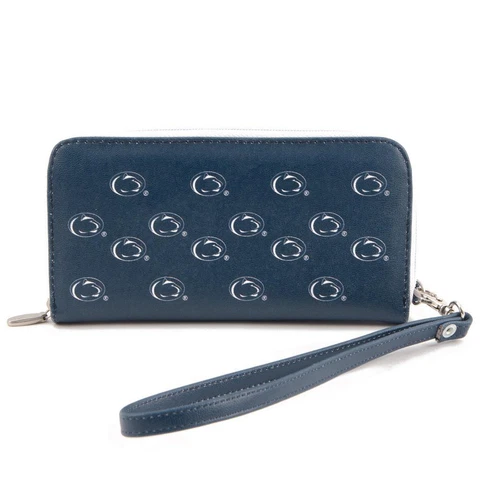 Ladies Penn State University Wristlet Womens Leather Wallet Cellphone Money Cover
