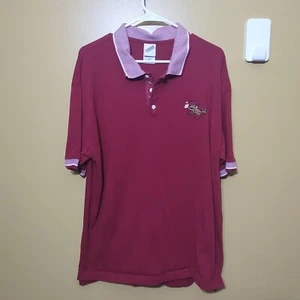 Vintage Warner Brothers Baseball Scooby Doo Cotton Polo Shirt L - Picture 1 of 6