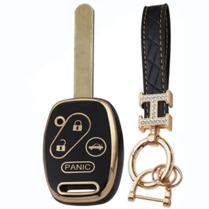 Fit Honda Accord Civic CRV 4 Button Smart Remote Key Fob TPU Case Cover - Picture 1 of 8