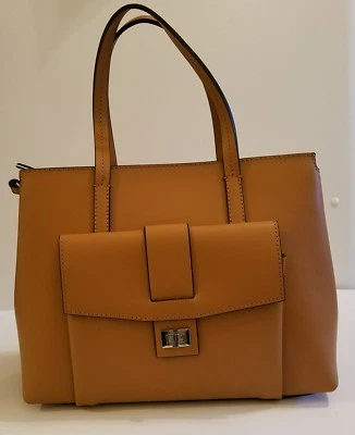 BOLSO BANDOLERA CLAUDIA FIRENZE CUERO ITALIANO MARRÓN/CARAMELO NUEVO SIN ETIQUETAS Foto 1 de 4