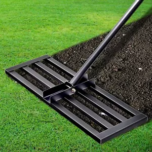 SPRING LAWN LEVELLER/ LUTE 100 x 25 cm, 2 metre handle inc, 3000+ sold worldwide - Picture 1 of 25