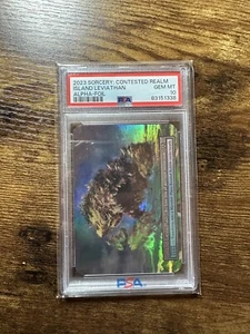 2023 Sorcery Contested Realm Alpha FOIL Elite Island Leviathan PSA 10 Gem Mint - Picture 1 of 2