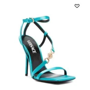 $1765 Designer VERSACE Women Medusa Ankle Strap Stiletto Heel Platform Sandals - Picture 1 of 3