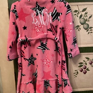 bath robe size xsmall 5-6 embroided back lMm super soft - Picture 1 of 5