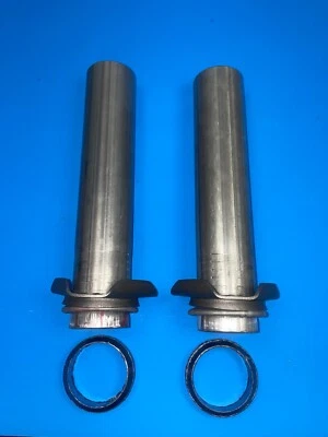 Tubos de tubo de escape de 3 pernos Chevrolet V8 2" OD de 10" con junta de rosquilla Foto 1 de 4