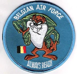 BAF BELGIAN AIR FORCE F-16 FIGHTING FALCON iron/sew-on INSIGNIA: ALWAYS READY - Picture 1 of 2