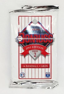 Donruss 1993 Edition Series 2 Major League Baseball Card Pack - Picture 1 of 2