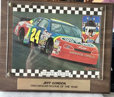 Placa de novato del año Jeff Gordon #24 NASCAR Hendrick Motorsports 1993 Foto 1 de 4