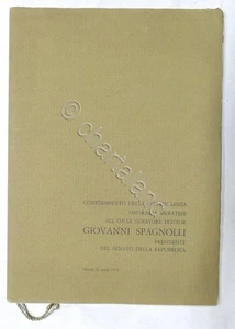 Verleihung der Ehrenbürgerschaft Meratese an Senator Giovanni Spagnoli - 1974 - Bild 1 von 3