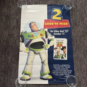 Walt Disney Toy Story 2 Buzz Lightyear Vintage Promo Video Poster Store Display - Picture 1 of 15