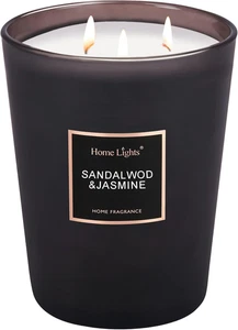 Homelights Sandelholz Jasmin Soja Kerze - 33,3 Oz, 130 Stunden Brenndauer - Bild 1 von 12