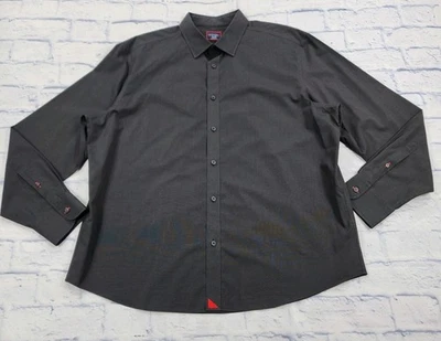 UNTUCKit Shirt MENS XXL Black Stone WF Button Long Sleeve Relaxed Fit Office  - Image 1 of 4