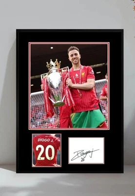 NEW Diogo Jota Signed Poster Liverpool FC Soccer Wall Decor Poster, Noframe - Image 1 of 4