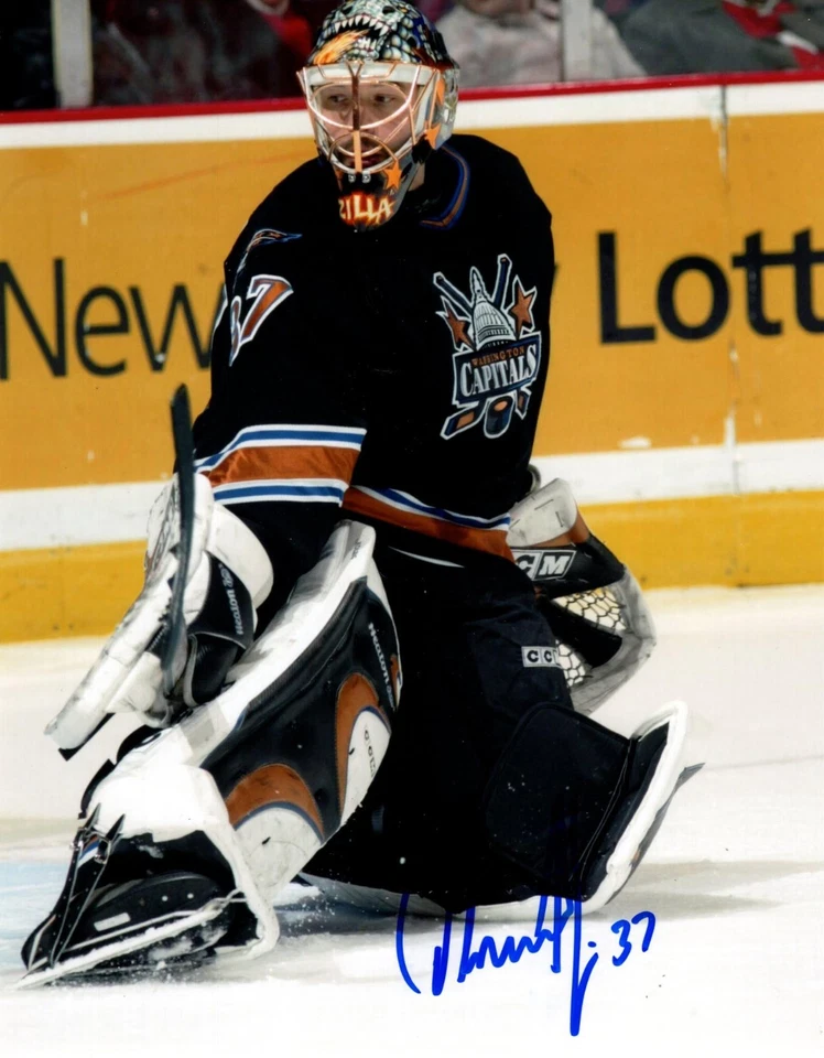 Olaf Kolzig Washington Capitals autografiado 8x10 Foto 1 de 1