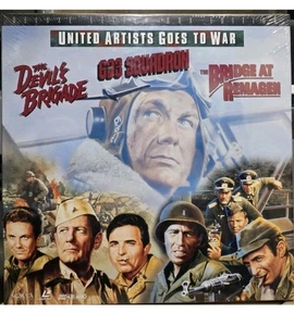 United Artists Goes War Laserdisc Devils Brigade 633 Squadron Bridge Remagen NEW - Picture 1 of 3