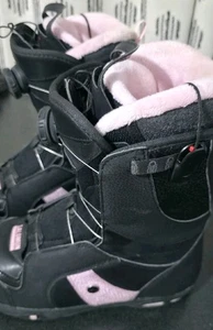 Salomon Snowboardstiefel IVY BOA schwarz pink Twist Tie Winter Damengröße 7,5 gebraucht, in einwandfreiem Zustand - Bild 1 von 10