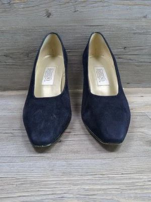 Bandolino Heels Amica Navy Suede Sz 10 N - Image 1 of 4