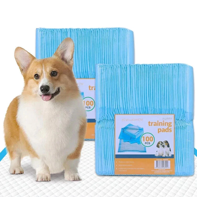 60x90cm 60x60cm XL/L Puppy Dog Training Pads Pet Toilet Pee Pads Mat Absorbent - image 1 of 4
