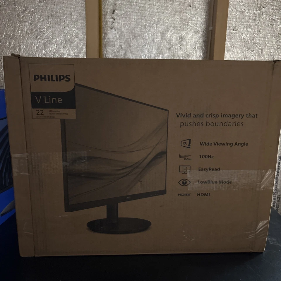 PHILIPS 22 inch Class Thin Full HD (1920 x 1080) Monitor - OPEN BOX - Image 1 of 1