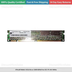 MT4LSDT464AG-10CD2 Micron 32MB SDRAM Non ECC PC-100 100Mhz - Picture 1 of 1