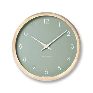 Lemnos Wall Clock Analog Campagne Couleur Green Campagne couleur PC24-03 GN - Picture 1 of 5
