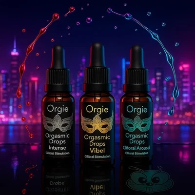 Orgy Org*sm Drops🍯KISSABLE Comestible Calentamiento Sensación Hormigueo Sabor Lubricante Foto 1 de 4