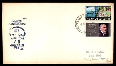 Mayfairstamps Nova Zelândia 1973 HMNZS Canterbury Bomb Cover aau_90615 - Imagem 1 de 2