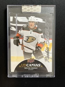 21-22 UD Corte Transparente Hockey UD Lona RC Debut CD-TZ Trevor Zegras - Imagen 1 de 2