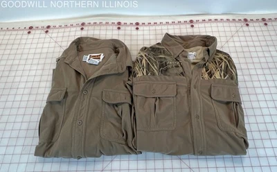 Gamehide Long Sleeve Brown & Realtree Camo Hunting Shirts Style No. 335 - Size L - Image 1 of 4