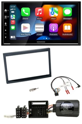 Kenwood DAB USB Bluetooth 2DIN Lenkrad Autoradio für Citroen C2 C3 Berlingo Jump - Bild 1 von 4