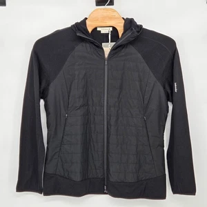 Icebreaker NEU Herren XL Merino Quantum Hybrid Hoodie Full Zip Schwarz Langarm - Bild 1 von 7