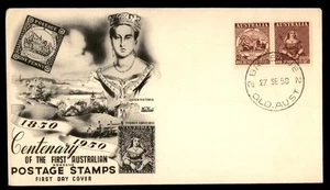 Mayfairstamps Australia FDC 1950 First Australian Stamps Queen Victoria First Da - Picture 1 of 2