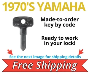 1970s Yamaha Motorcycle Keys Replacement Key Cut by Code 1711-1750 - Picture 1 of 3