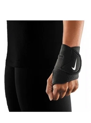 Nike Pro Wrist Wrap Gym Sports Thumb Injury Support Black - Image 1 of 4