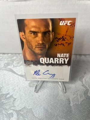 2010 Topps UFC Series 4 - Fighter Autographs Nate Quarry #FA-NQ (AU) - Image 1 of 2