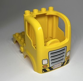 Yellow Construction Truck Cab top part Lego Duplo 10813 2016 BU1LD4U