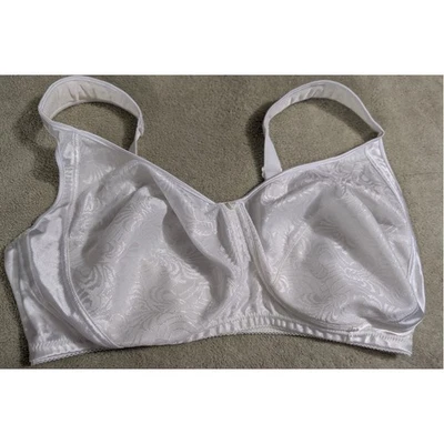 JMS Just My Size No Wire Free 1105 Bra Plus Size 42D 42 D White Comfort Straps   - Image 1 of 4