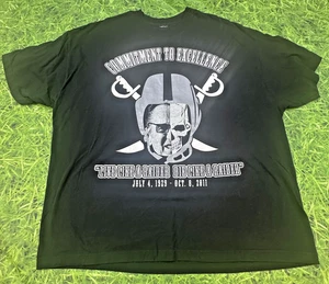 Oakland Raiders Al Davis Tribute Shirt Mens 2XL Black NFL Football Just Win Baby - Picture 1 of 10