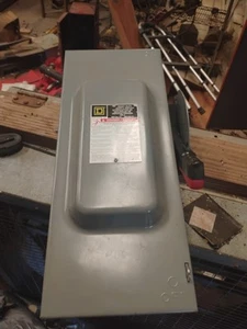 NEW SQUARE D HU363 100 AMP 600 V NON-FUSIBLE SAFETY DISCONNECT SWITCH - Picture 1 of 3