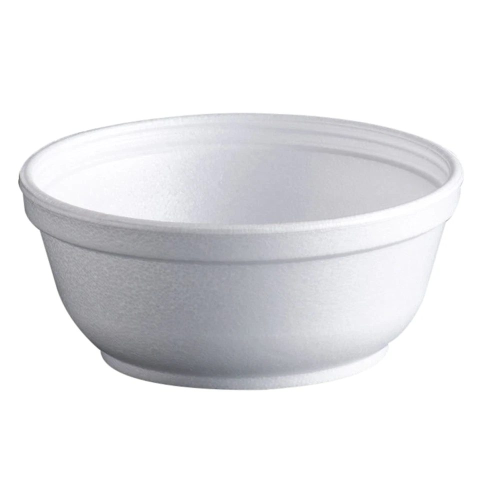 Dart Dcc8b20 50/pack 8 Oz Round Foam Bowls - White