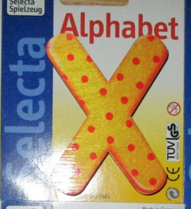 1 Buchstabe 7-8 cm Holzbuchstaben Alphabet Holz Kinderzimmertür Name x q t y j w - Bild 1 von 3