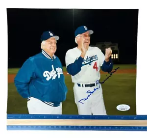 MLB DUKE SNIDER FOTO AUTOGRAFATA FIRMATA A MANO 8X10" JSA COA WM 92624 - Foto 1 di 3