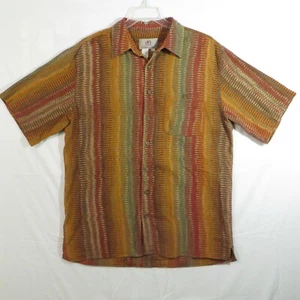 Territory Ahead Shirt Men's XL Tall Orange Red Button Up Thick Cotton - Picture 1 of 6