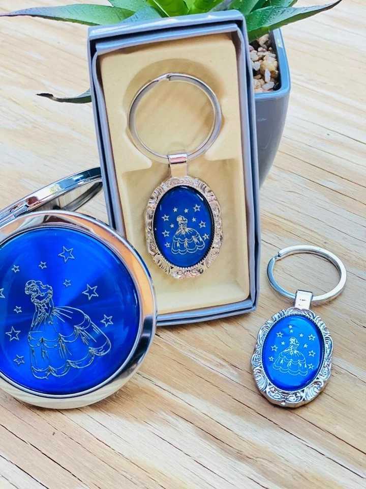 24pcs Quinceanera Party Favors 12 Mirror Sweet 16 Recuerdos Blue Mis Quince Años