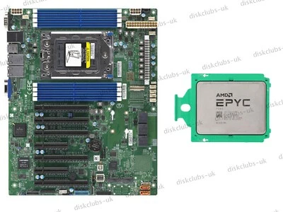Supermicro H12SSL-i Mainboard + AMD EPYC 7282 7302 7402 7542 7642 7702 7742 CPU - Image 1 of 4